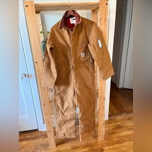 NOS Carhartt X01 Duck Coverall Quilt Lined Size 38 Short Made In USA